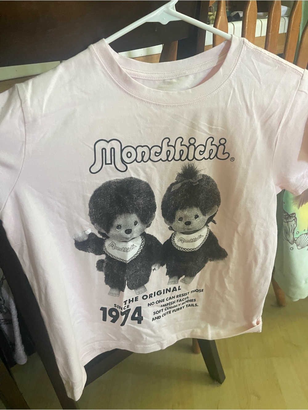 Monchhichi Graphic Tee in Light Pink